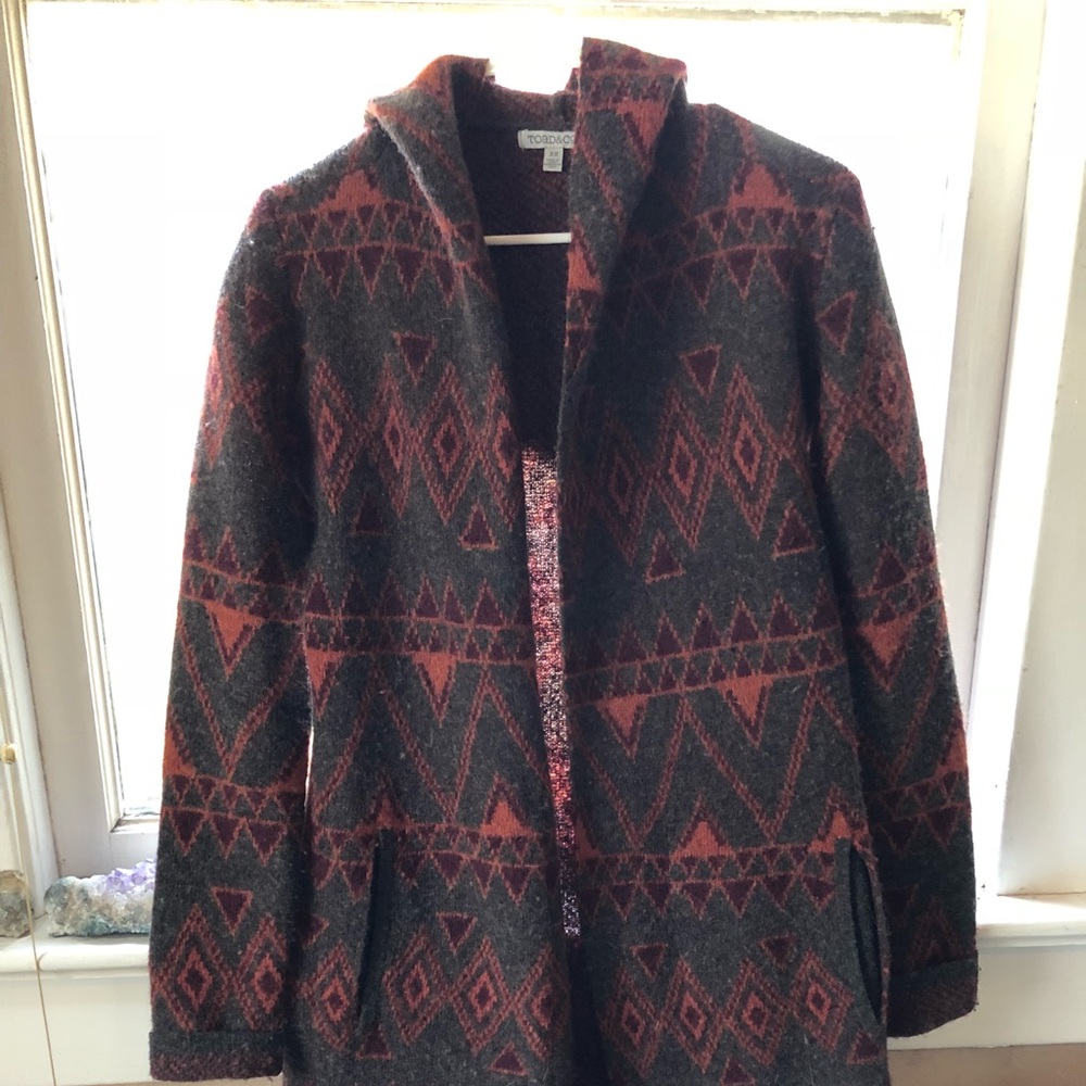 Toad & Co. Long Wool Patterned Jacket
